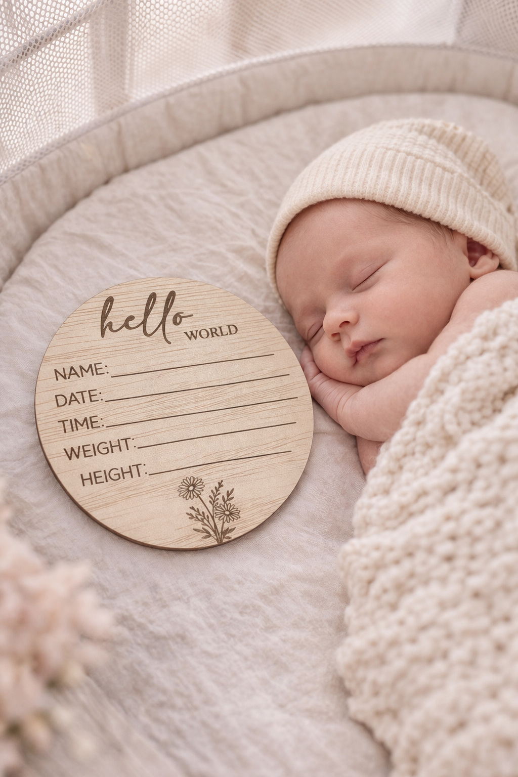 Hello World Baby Announcement