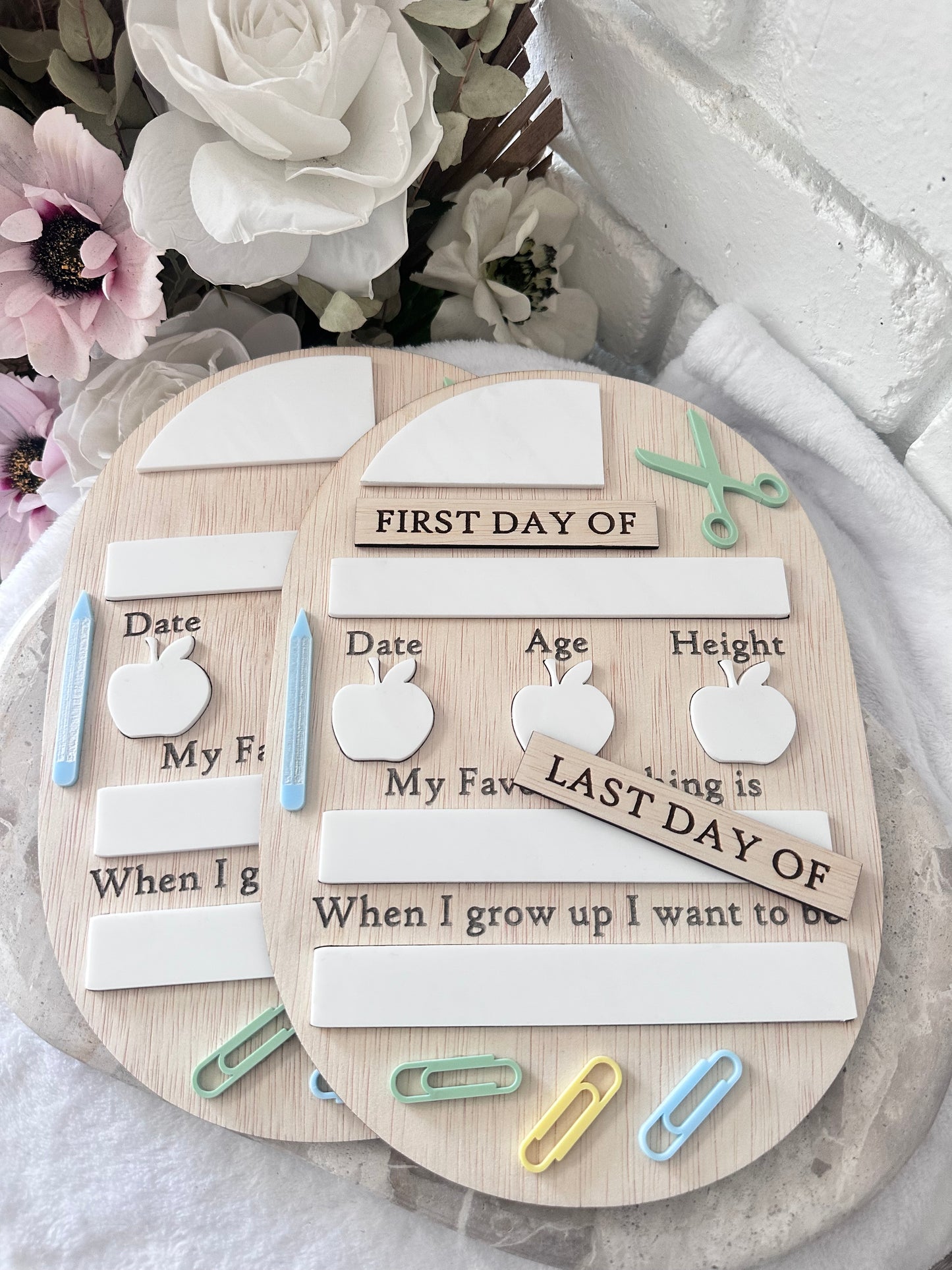 Back to school stationary boards