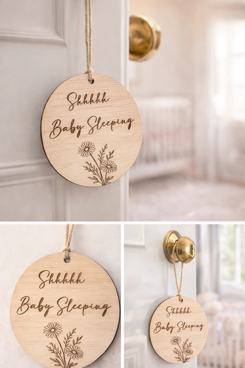 Shhh Baby Sleeping Sign