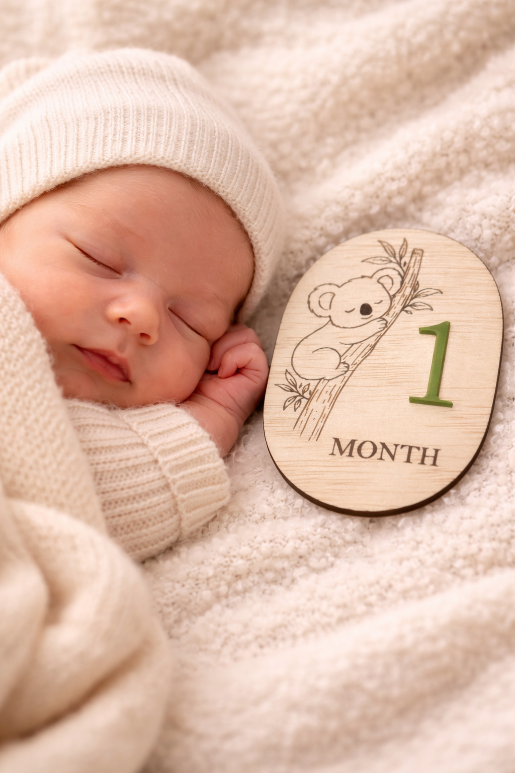Baby Koala Milestones Wooden and acrylic Set