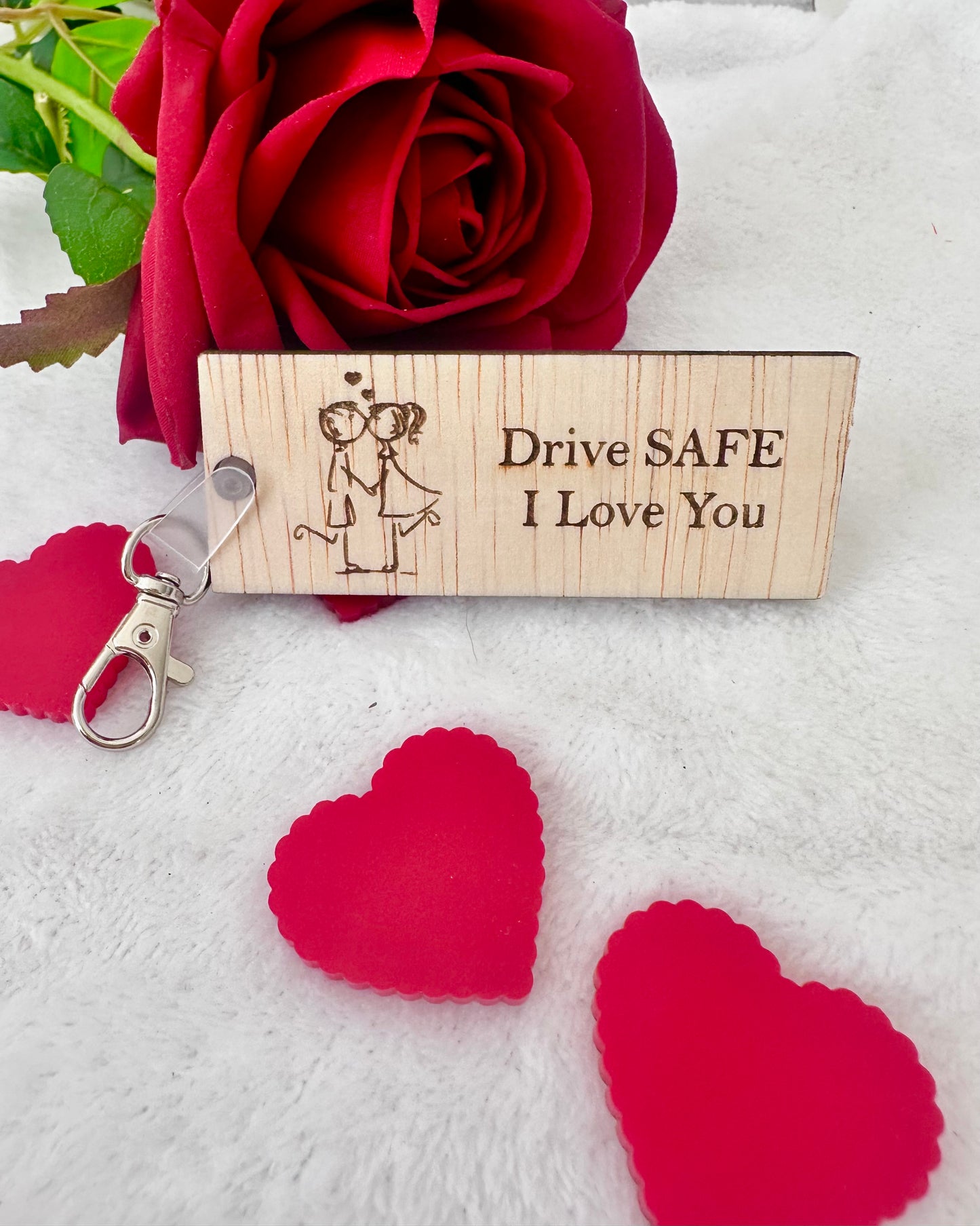 Drive safe keyring