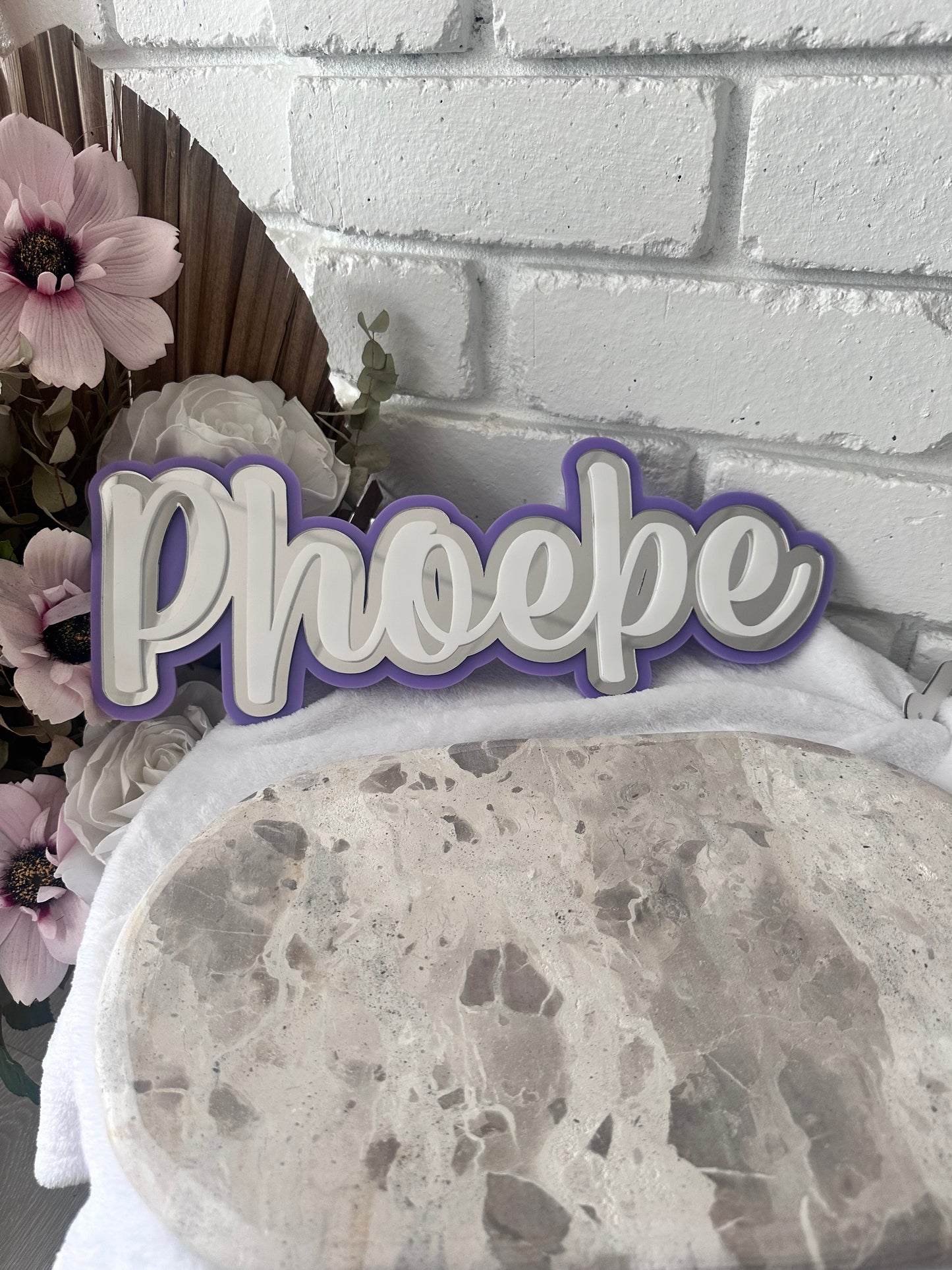 40cm acrylic wall name