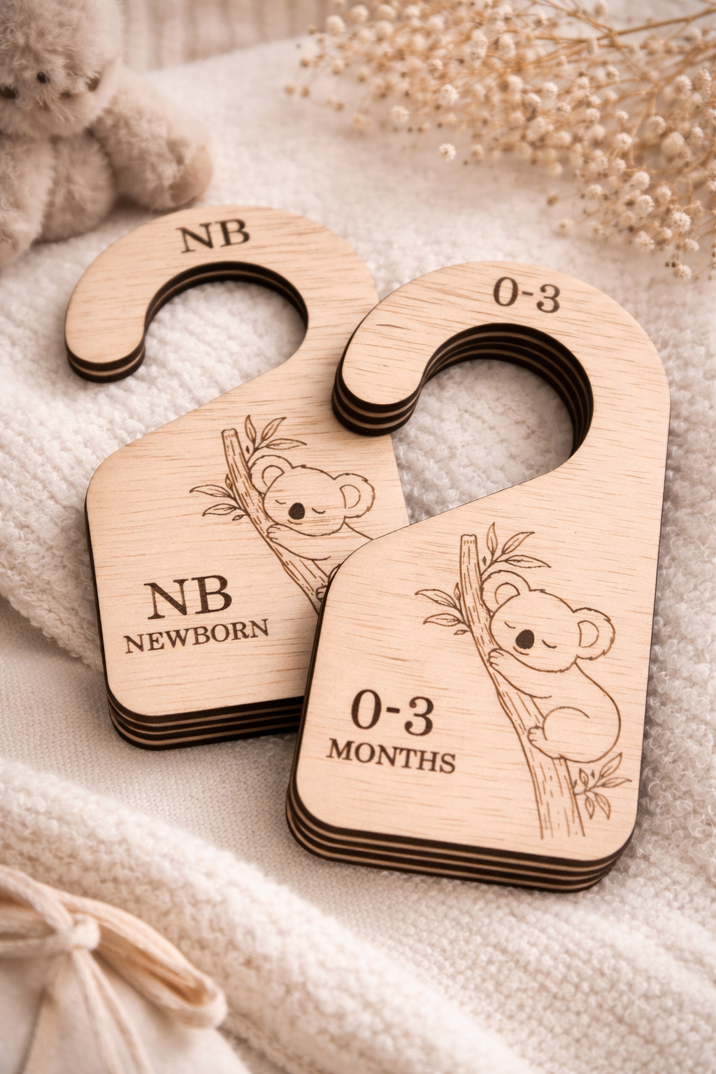 Baby Wardrobe Dividers Wooden Set
