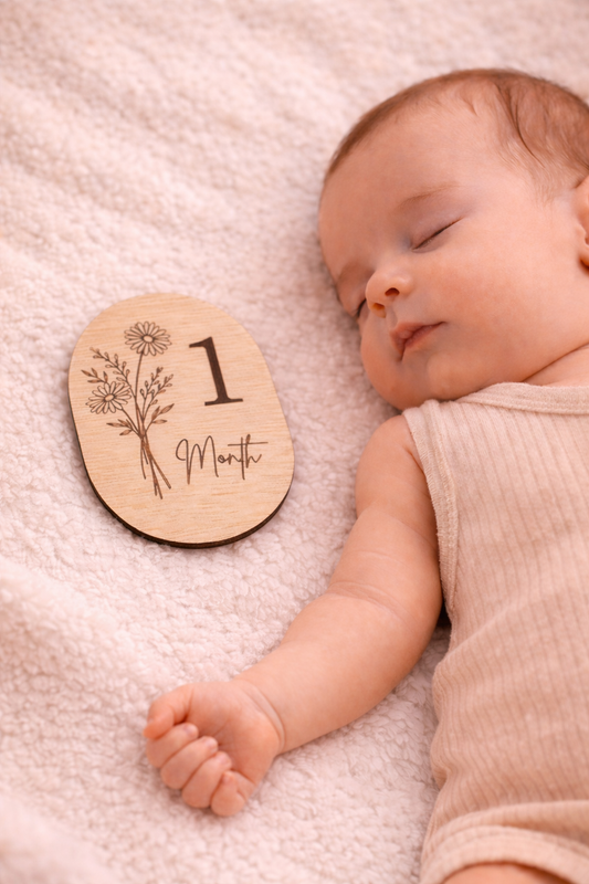Baby Milestones  Wooden Set