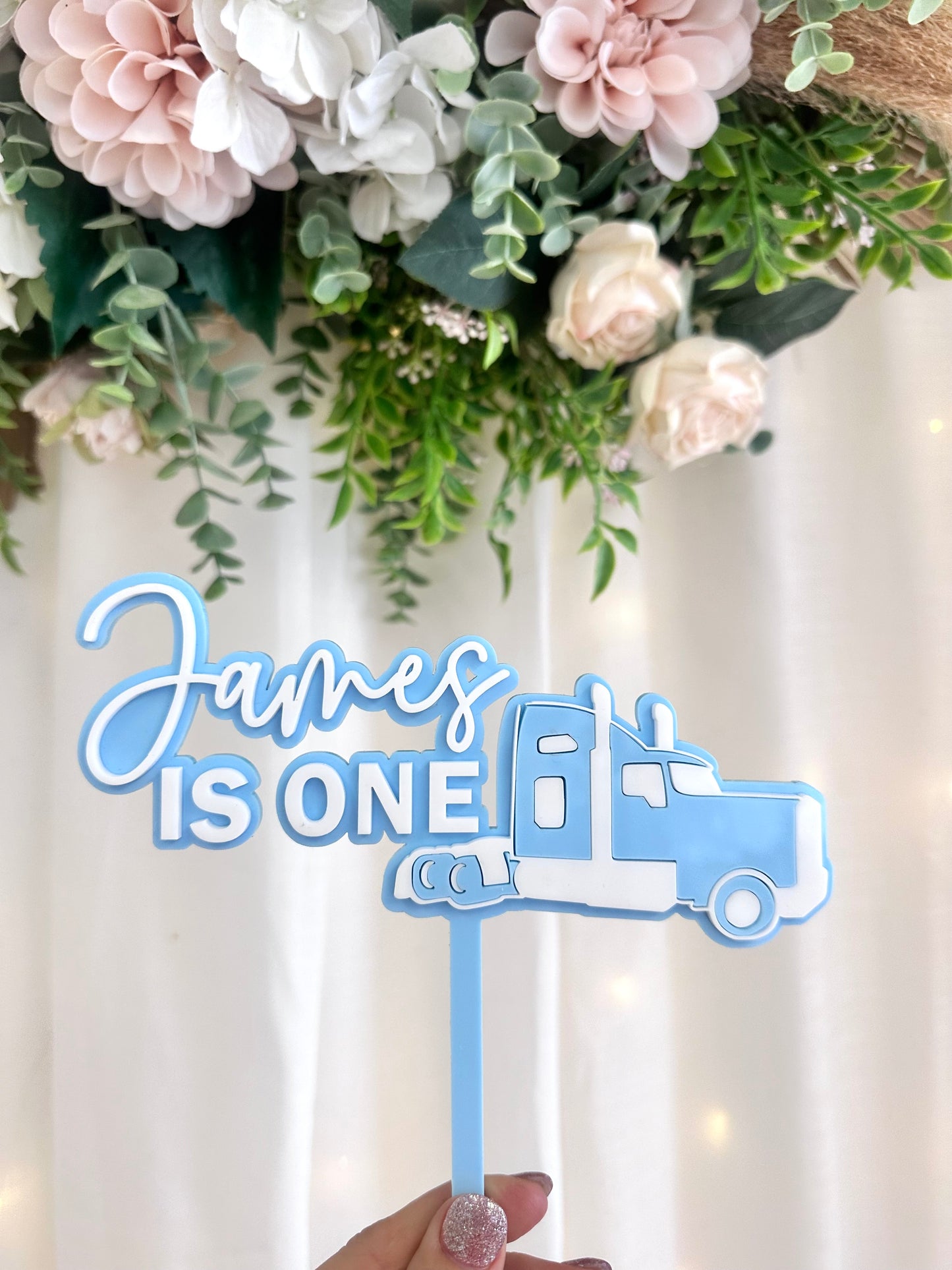 Truck cake topper