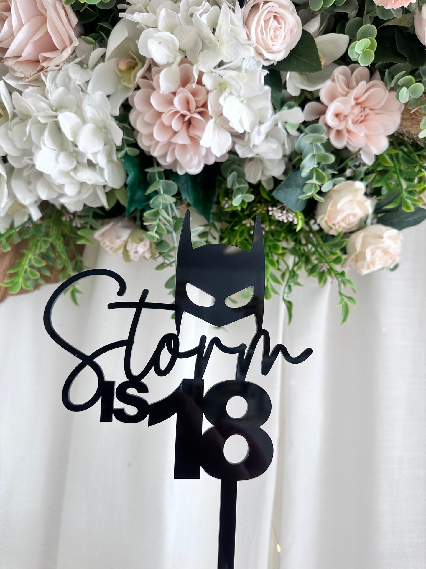 Personalised Batman cake topper