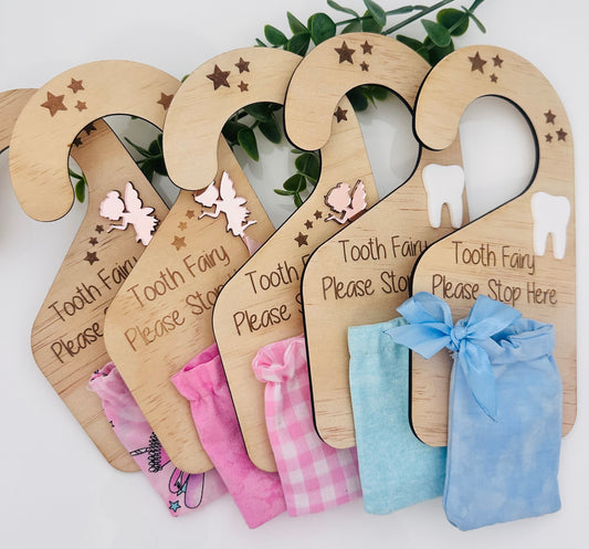 Tooth fairy door hangers