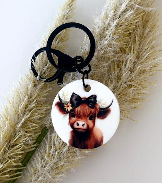 Cow keyring