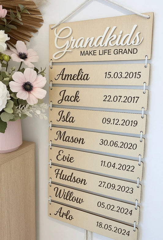 Grandkids Ladder Sign