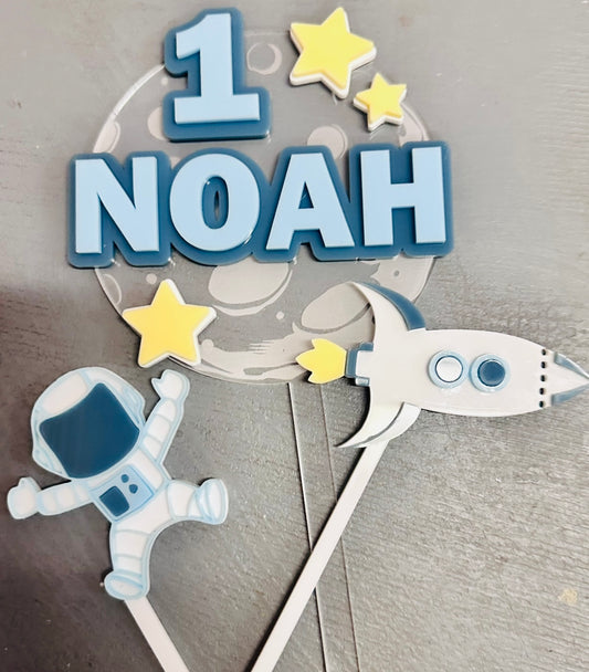 Space cake toppers