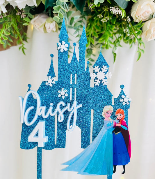 Frozen cake topper