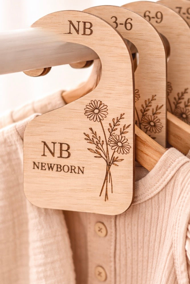 Baby Wardrobe Dividers Wooden Set