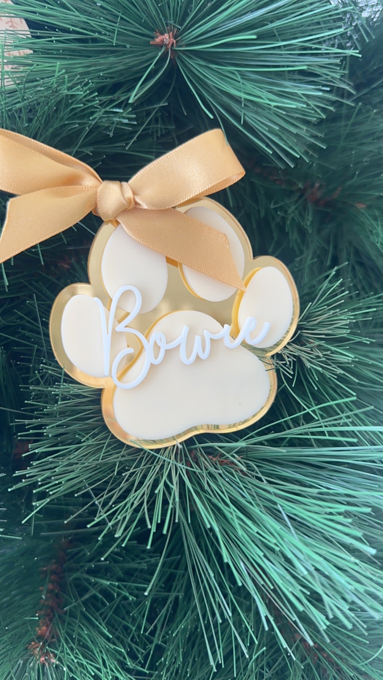 Paw Christmas decorations 🐾