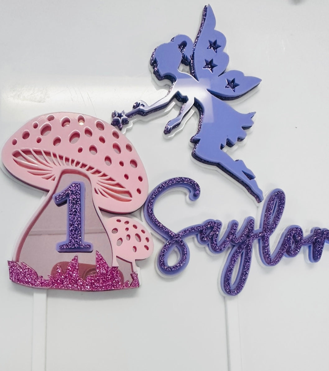 Fairy cake topper