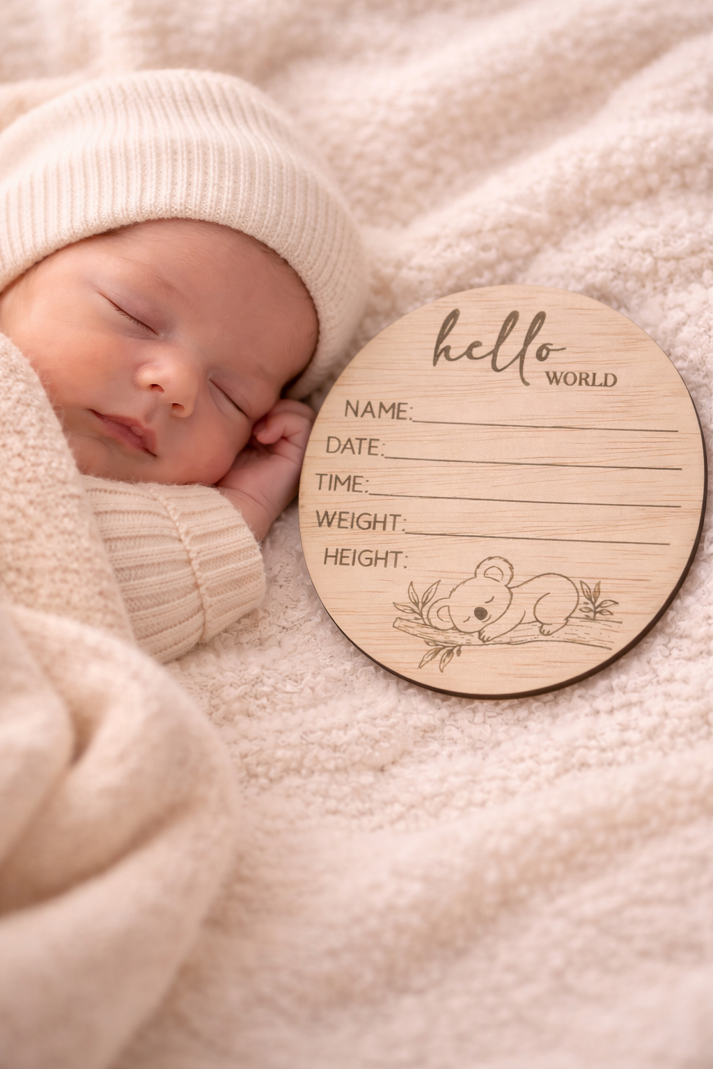 Hello World Baby Announcement
