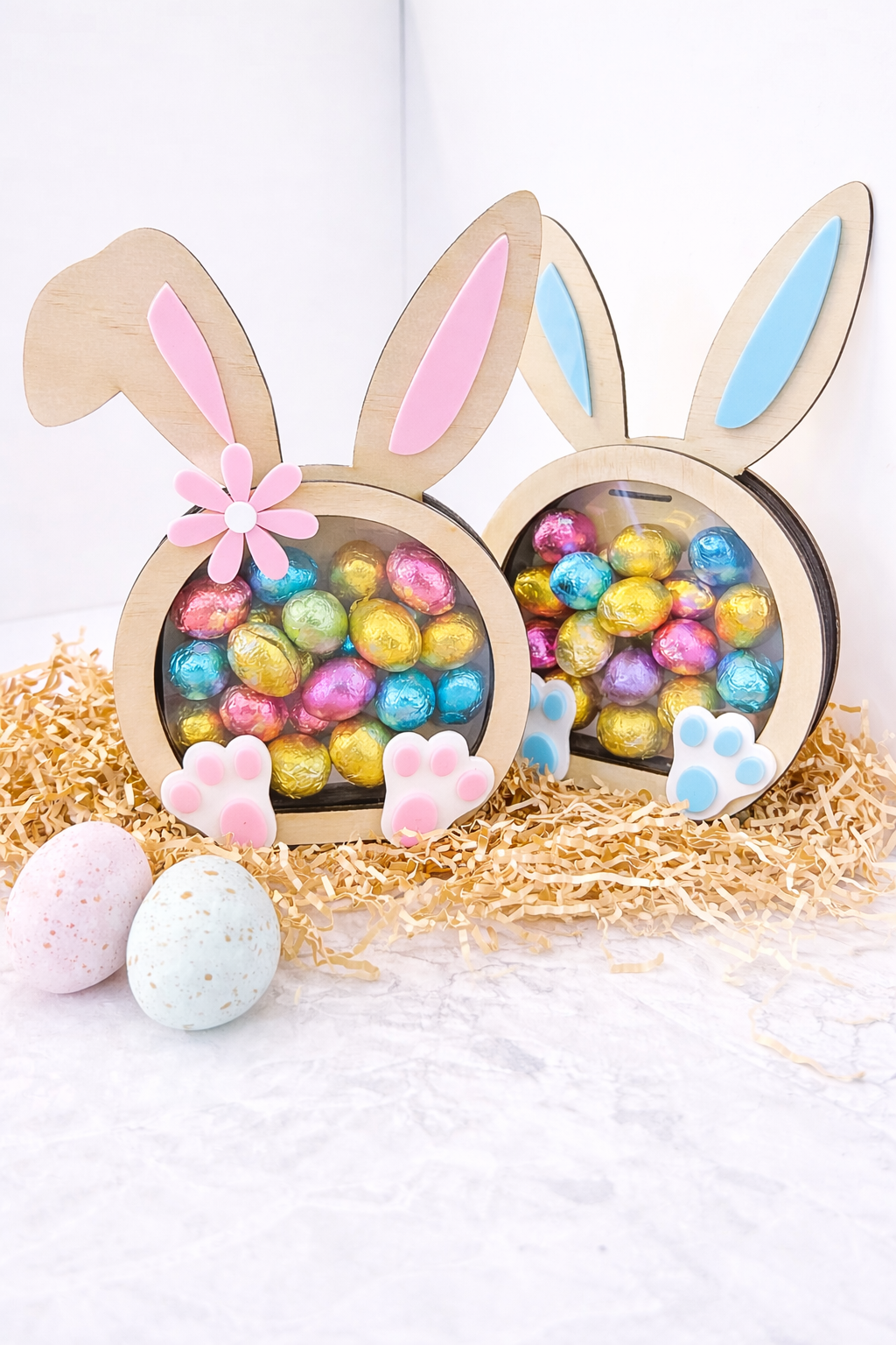Easter bunny box for chocolate eggs