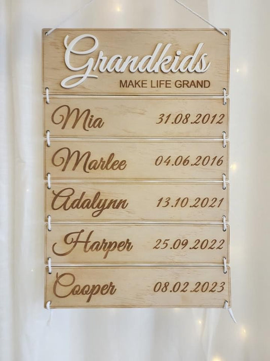 Grandkids Ladder Sign